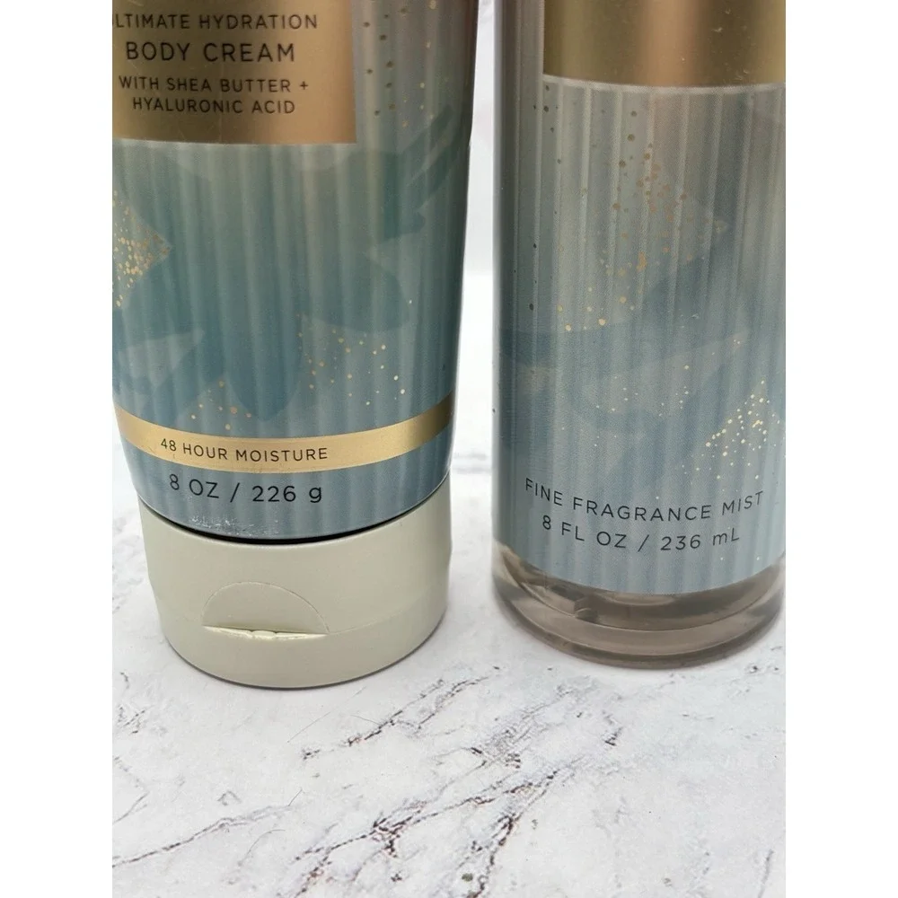 Bath & Body Works VANILLA ROMANCE Body Mist Spray‎ & Body Cream 8oz Set